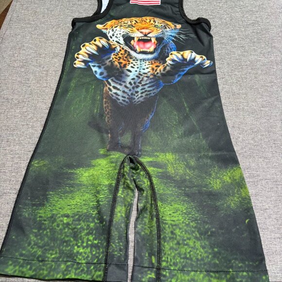 Exxact Sports Sublimated Adult Wrestling Singlet - Premium Powerlifting Singlet - Picture 8 of 11